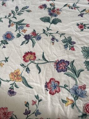 Vintage Laura Ashley 100% Cotton Twin Fitted Sheet